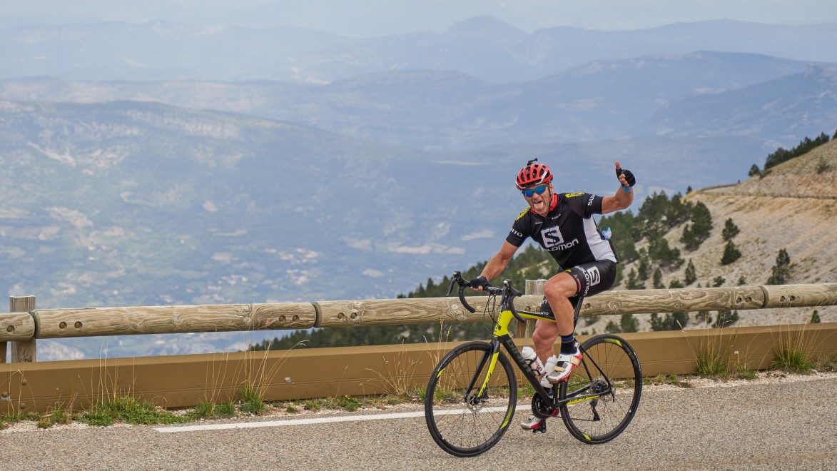 Climbing Mont Ventoux from Malaucène