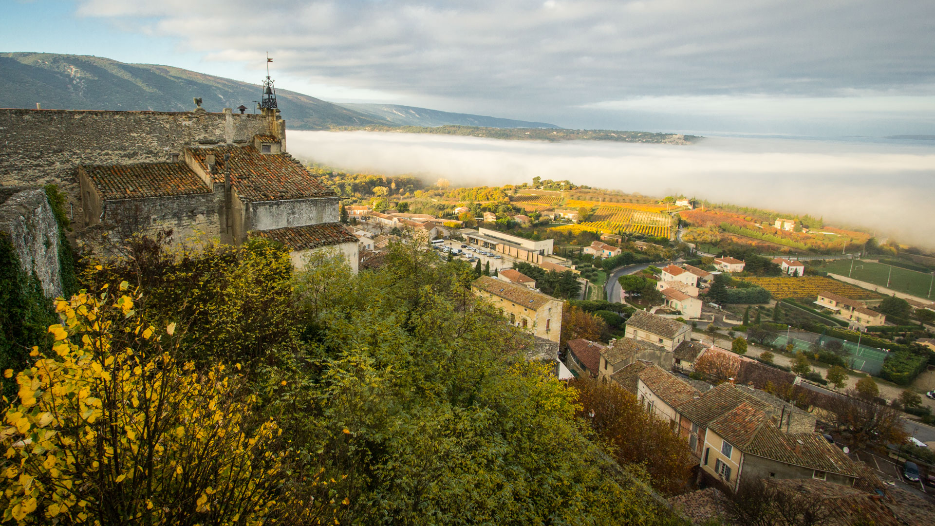 Bedoin, village at the foot of Mont Ventoux