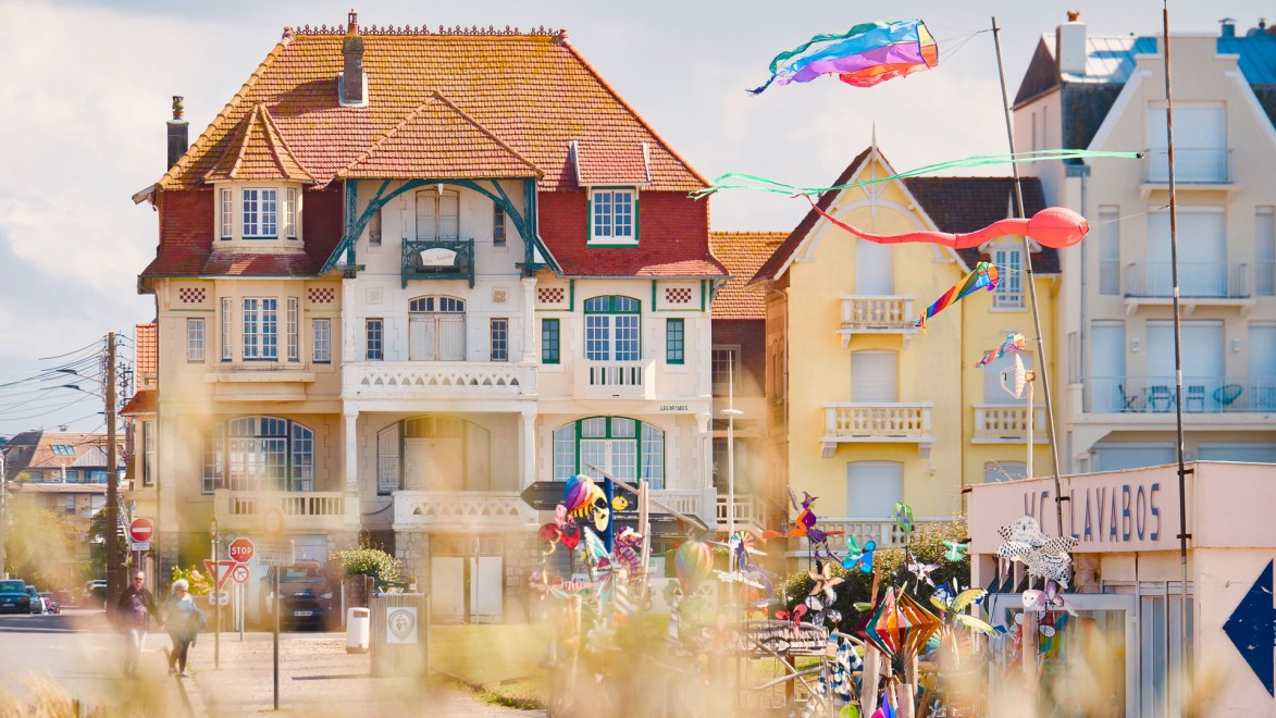 Early 20th century French resort architecture in Wimereux on the Opal Coast