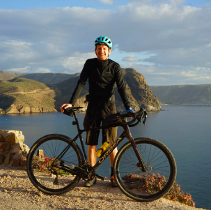 gravel bike example behind the sea of andalusia