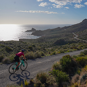 gravel bike in andalusia cabo de gata spain
