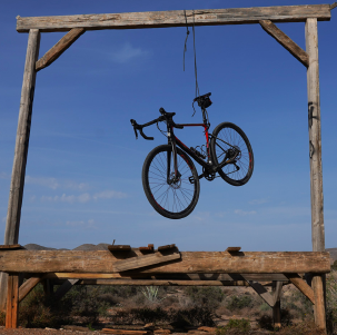 Example of gravel bike in the spanish Tabernas desert